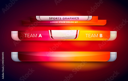 Vector Illustration Sport Interface Scoreboard