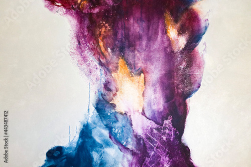 Konstfotografi Abstract acryl picture on canvas