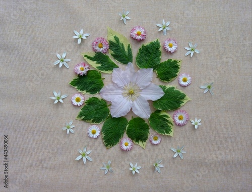 flowers on the table