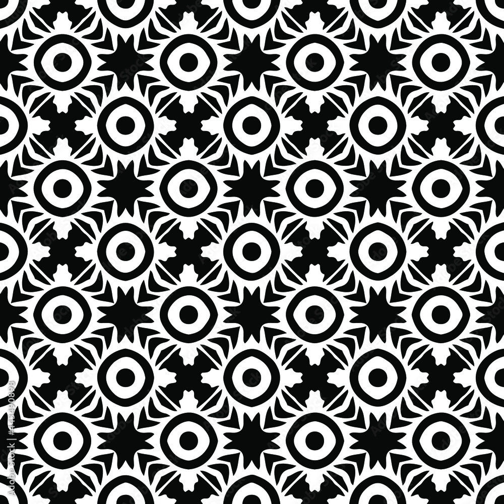 floral seamless pattern background.Geometric ornament for wallpapers and backgrounds. Black and white pattern. floral seamless pattern background.Geometric ornament for wallpapers and backgrounds. Black and white pattern.