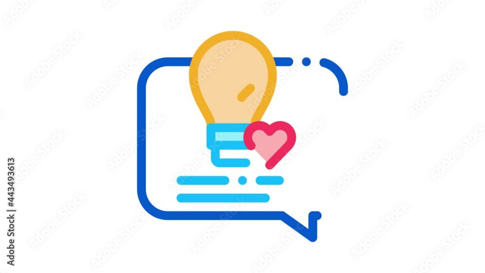 Lightbulb Frame Icon Animation. color Lightbulb Frame animated icon on white background Lightbulb Frame Icon Animation. color Lightbulb Frame animated icon on white background
