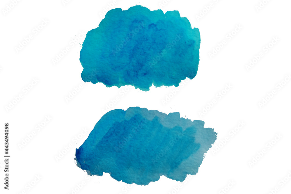 Abstract blue watercolor paint, grunge texture background. Blue watercolor background hand painted. Abstract blue watercolor paint, grunge texture background. Blue watercolor background hand painted.
