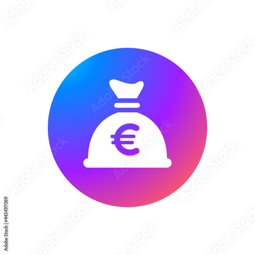 Money Bag Euro - Sticker