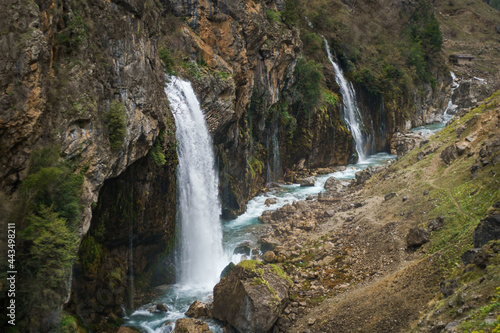 Kapuzbasi waterfalls in Aladaglar National Park in Turkey