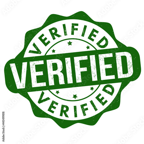 Verified sign or stamp