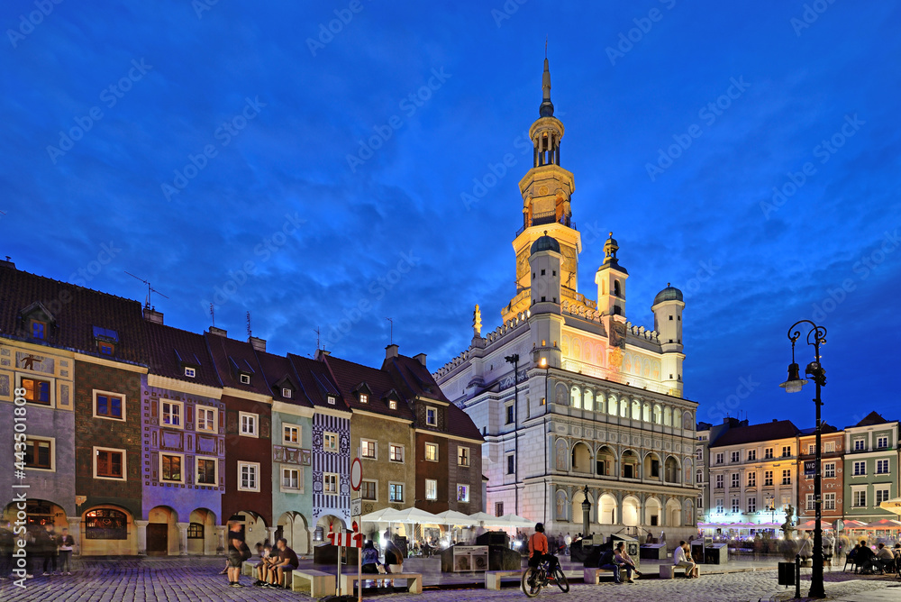Market square, Poznan, Poland - obrazy, fototapety, plakaty 