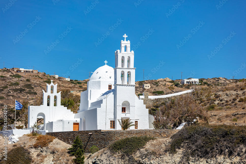 Church of Agia Eirini at Ios island, Cyclades, Greece.