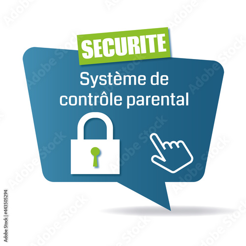 Logo système de contrôle parental.