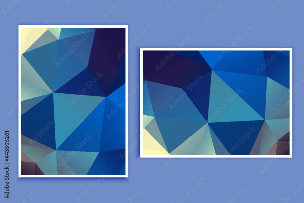 Fototapeta premium abstract textured polygonal background vector. Blurry triangle design. The pattern can be used for the background. 