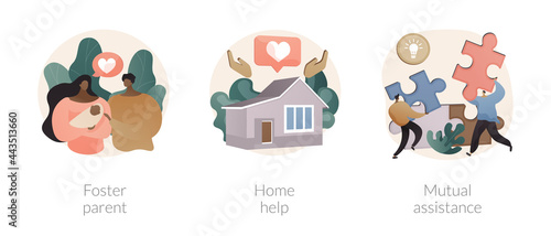 Social responsibility abstract concept vector illustrations.