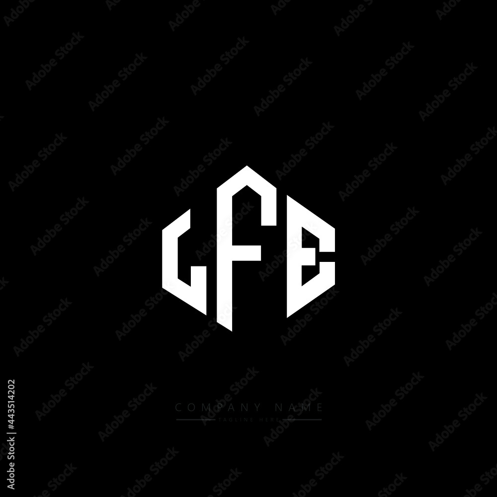 LFE letter logo design with polygon shape. LFE polygon logo monogram. LFE cube logo design. LFE hexagon vector logo template white and black colors. LFE monogram, LFE business and real estate logo. LFE letter logo design with polygon shape. LFE polygon logo monogram. LFE cube logo design. LFE hexagon vector logo template white and black colors. LFE monogram, LFE business and real estate logo.