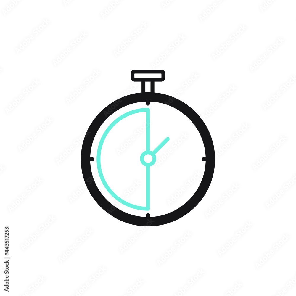 Stopwatch icons symbol vector elements for infographic web