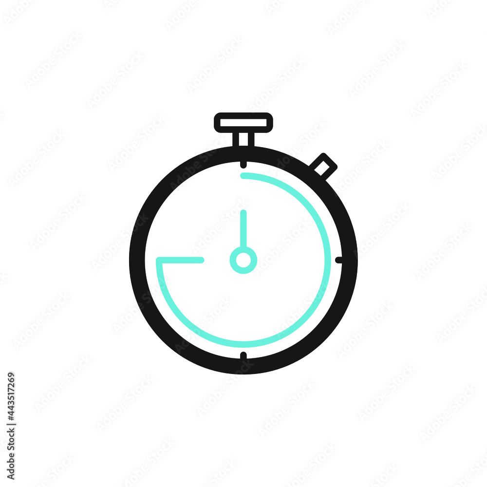 Stopwatch icons symbol vector elements for infographic web Stopwatch icons symbol vector elements for infographic web