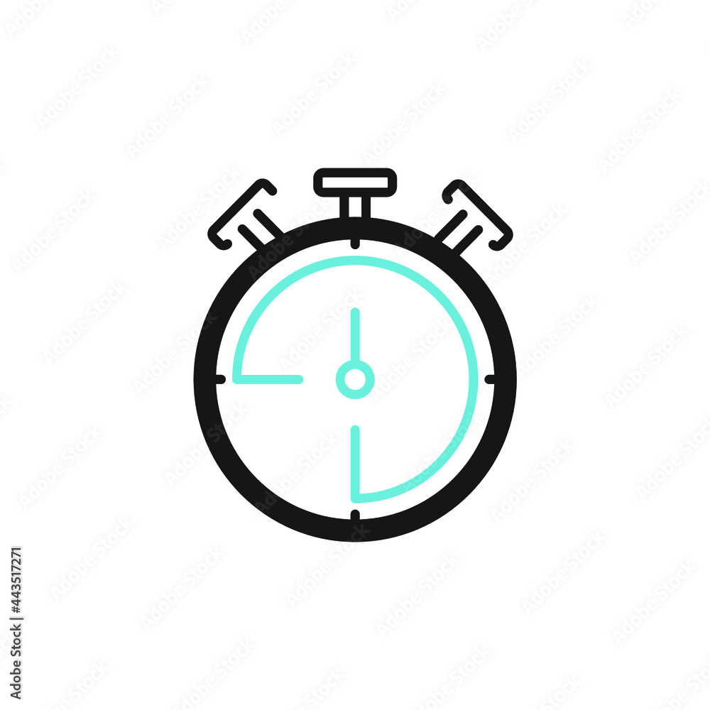 Stopwatch icons symbol vector elements for infographic web Stopwatch icons symbol vector elements for infographic web