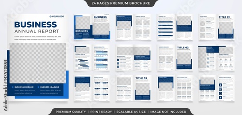 minimalist brochure template with modern concept and minimalist layout use for business profile and presentation
