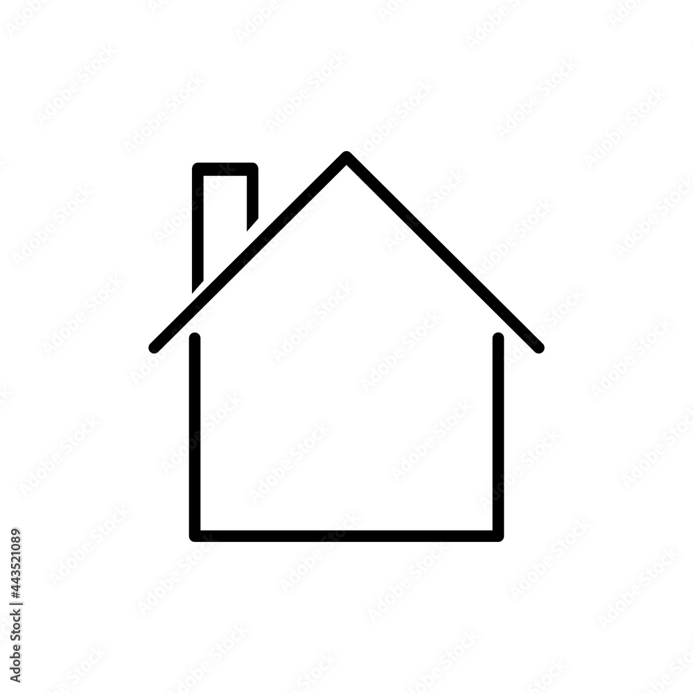 Vector illustration of house symbol. Vector illustration of house symbol.