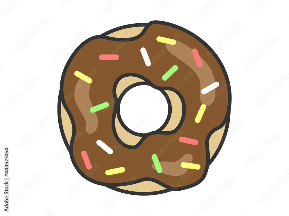 チョコレートドーナツのイラスト Stock Vector Adobe Stock チョコレートドーナツのイラスト Stock Vector Adobe Stock