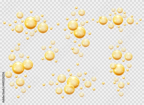 Jojoba oil bubbles