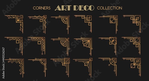 Art deco corners set