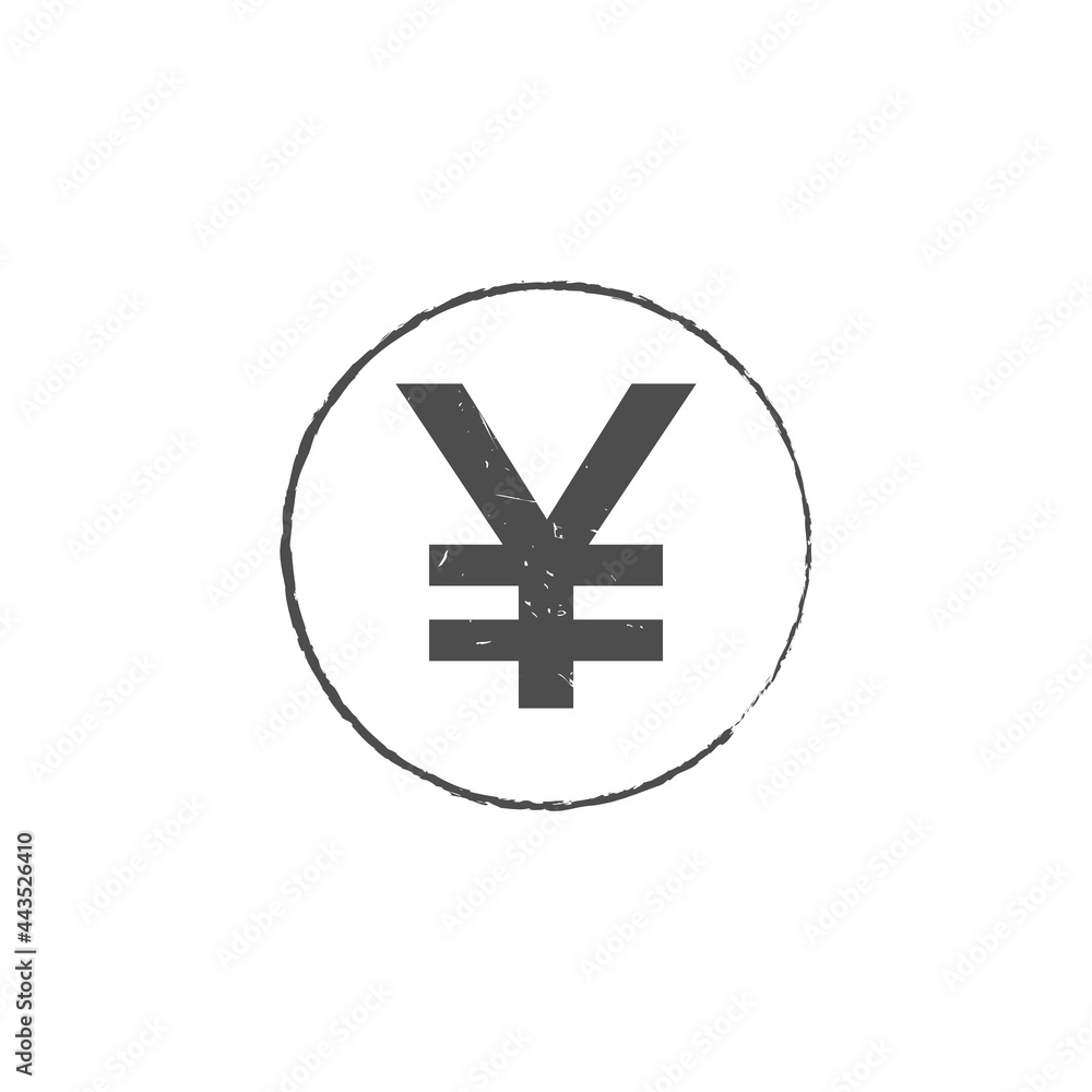 Japan yen JPY grunge stamp seal vector Japan yen JPY grunge stamp seal vector