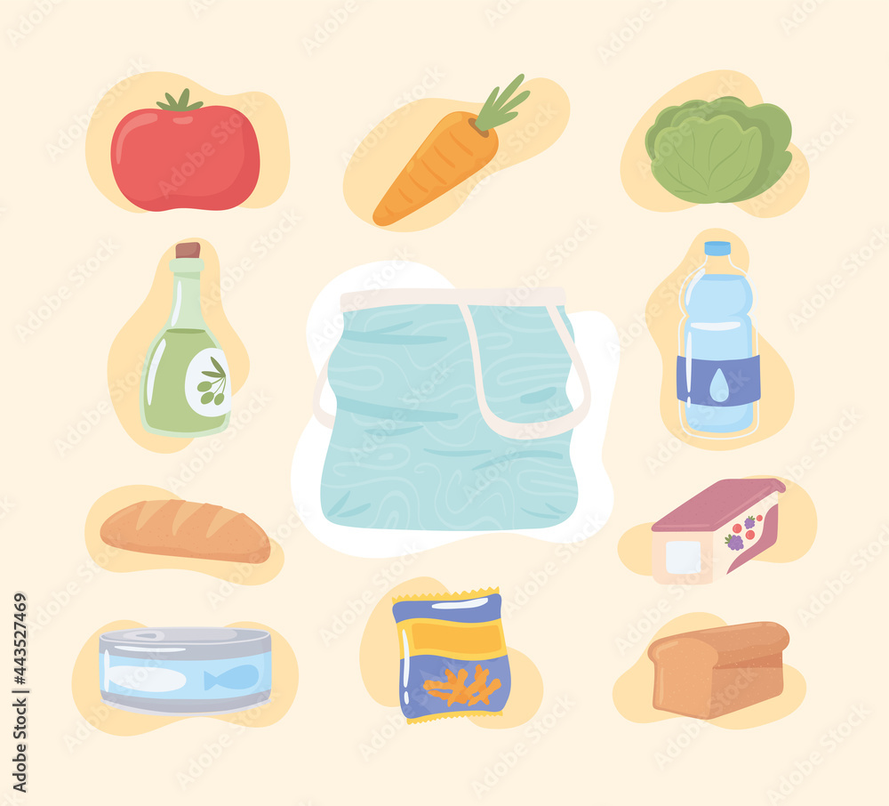 grocery food icons grocery food icons