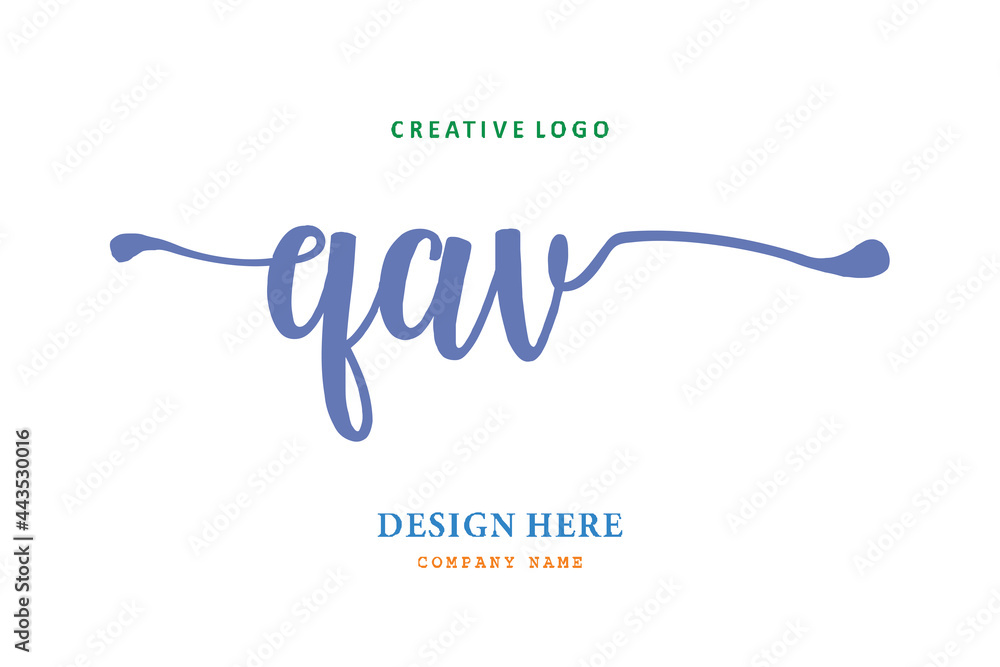 QAV lettering logo is simple, easy to understand and authoritative QAV lettering logo is simple, easy to understand and authoritative