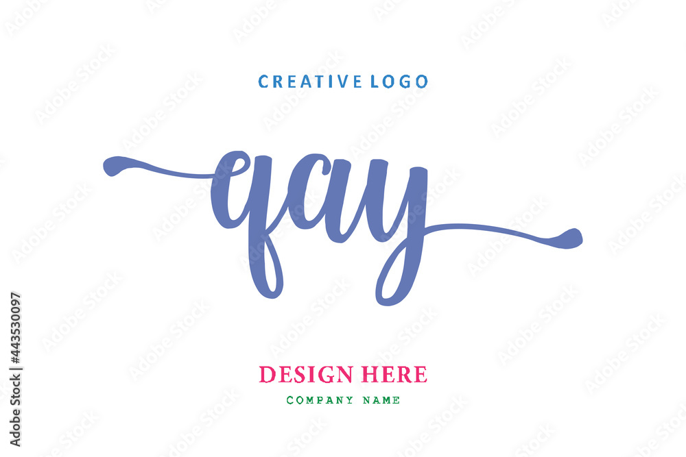 QAY lettering logo is simple, easy to understand and authoritative QAY lettering logo is simple, easy to understand and authoritative