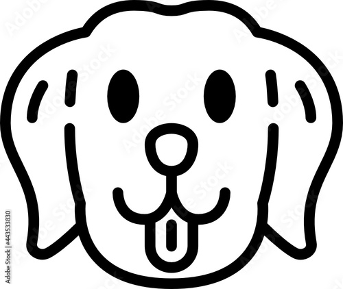 labrador retriever outline icon