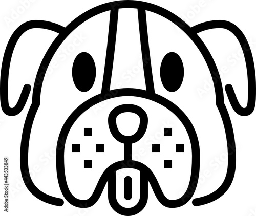 boxer outline icon