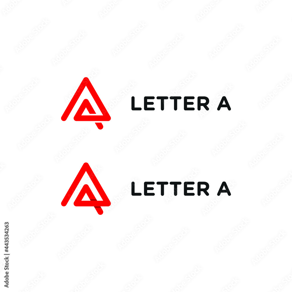 initial monogram letter A triangle with simple line art modern clean template logo design vector initial monogram letter A triangle with simple line art modern clean template logo design vector