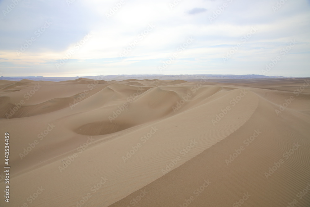 Sand dunes near Huacachina oasis, Peru