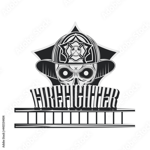firefigther skull ladder