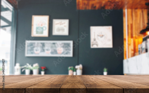 3D rendering, wooden top table on isolate light and blurred background