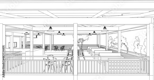 3D illustration of residential project