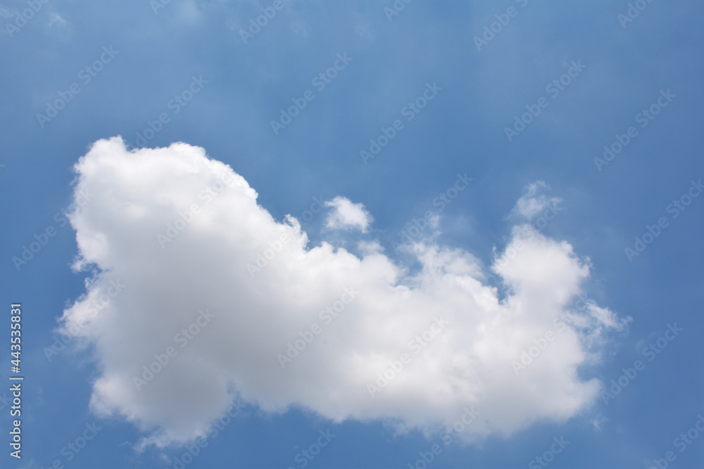Bright Blue sky with white cloud. Beautiful sky background and wallpaper. Clear day and good weather in the morning. Bright Blue sky with white cloud. Beautiful sky background and wallpaper. Clear day and good weather in the morning.