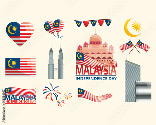 malaysia independence icons