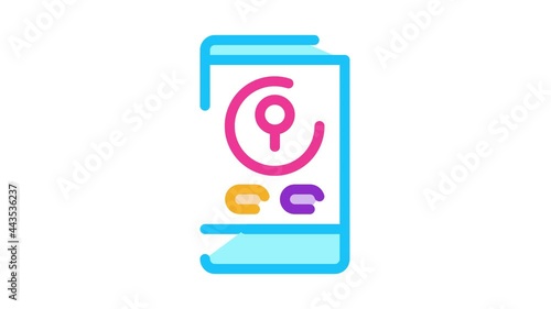 Wallpaper Mural Phone Call Female Icon Animation. color Phone Call Female animated icon on white background Torontodigital.ca