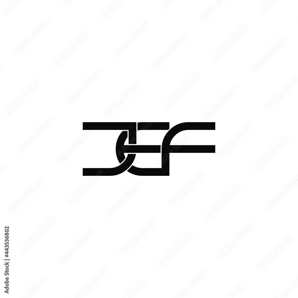jef letter original monogram logo design jef letter original monogram logo design
