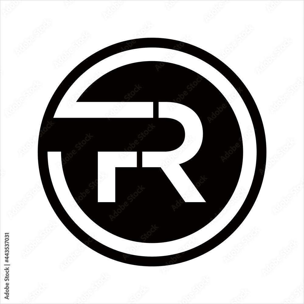 creative simple vector design initial fr logo creative simple vector design initial fr logo
