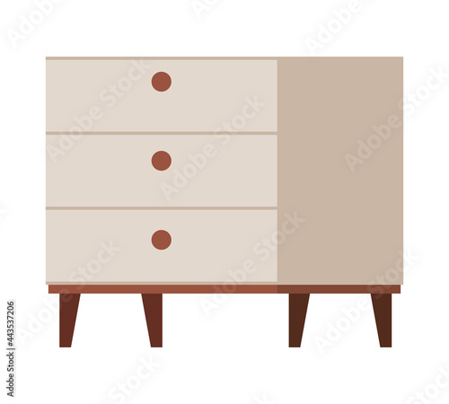 white drawers illustration