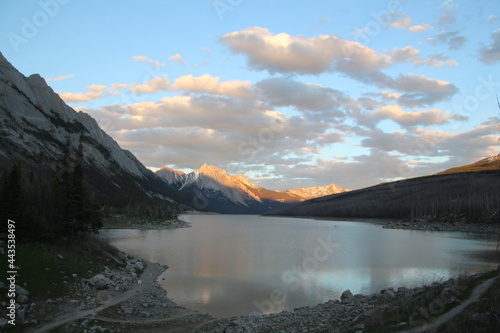 Sunset On Medicine Lake, Jasper National Park, Alberta