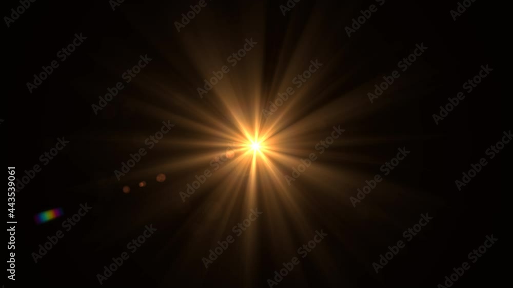 sun light lens flares art animation background