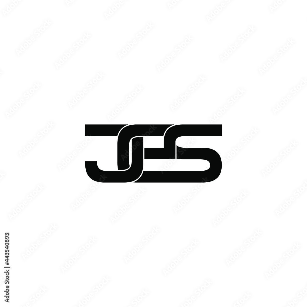 jes letter original monogram logo design jes letter original monogram logo design