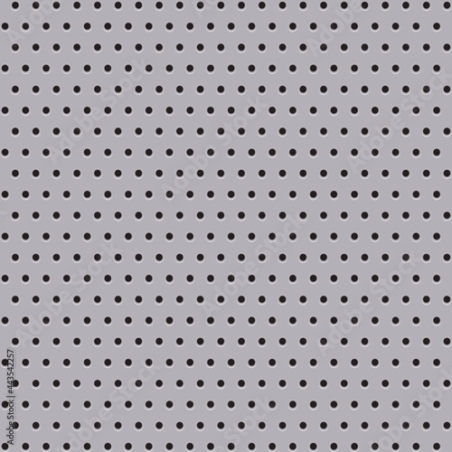 Peg board pattern texture. Perforated wall for tools background. Yellow diagonal striped board with holes. Construction theme wallpaper.