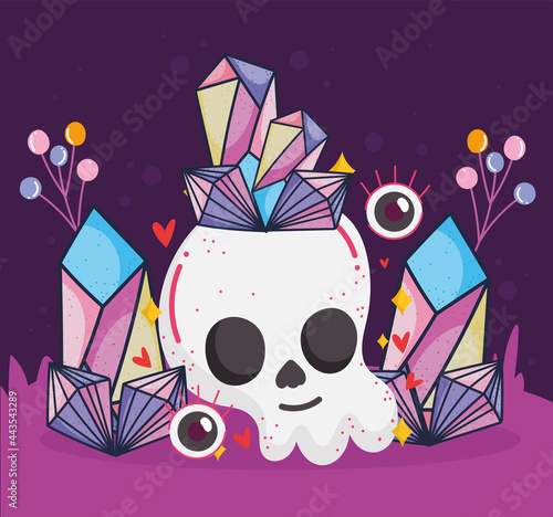 skull quartz magical