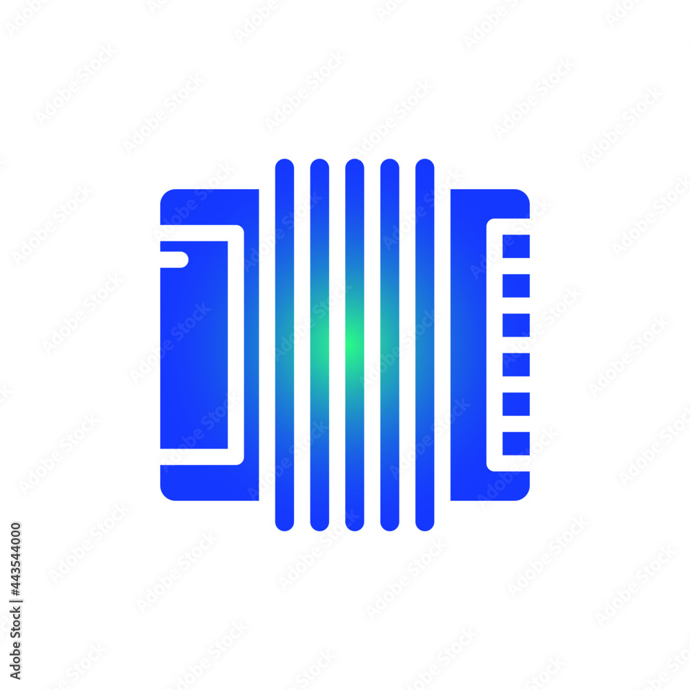 Harmonica icon vector Harmonica icon vector