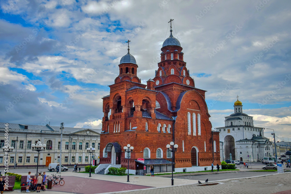 Trinity Church with the crystal museum in Vladimir city
