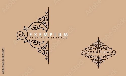 Premium Victorian monogram templates to create logos, emblems, personal monograms in a sophisticated vintage brand identity.