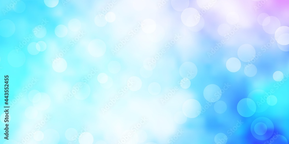 Light Pink, Blue vector background with bubbles. Light Pink, Blue vector background with bubbles.
