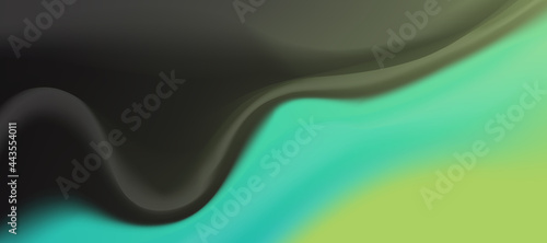 Abstract liquid background design, turquoise ans ash paint flow, artistic fluid colorful background for website, brochure, banner, poster. 